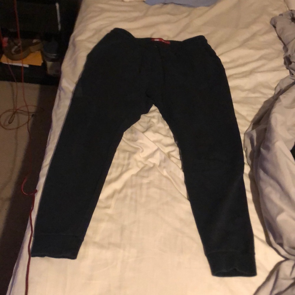 Large black Nike tech joggers